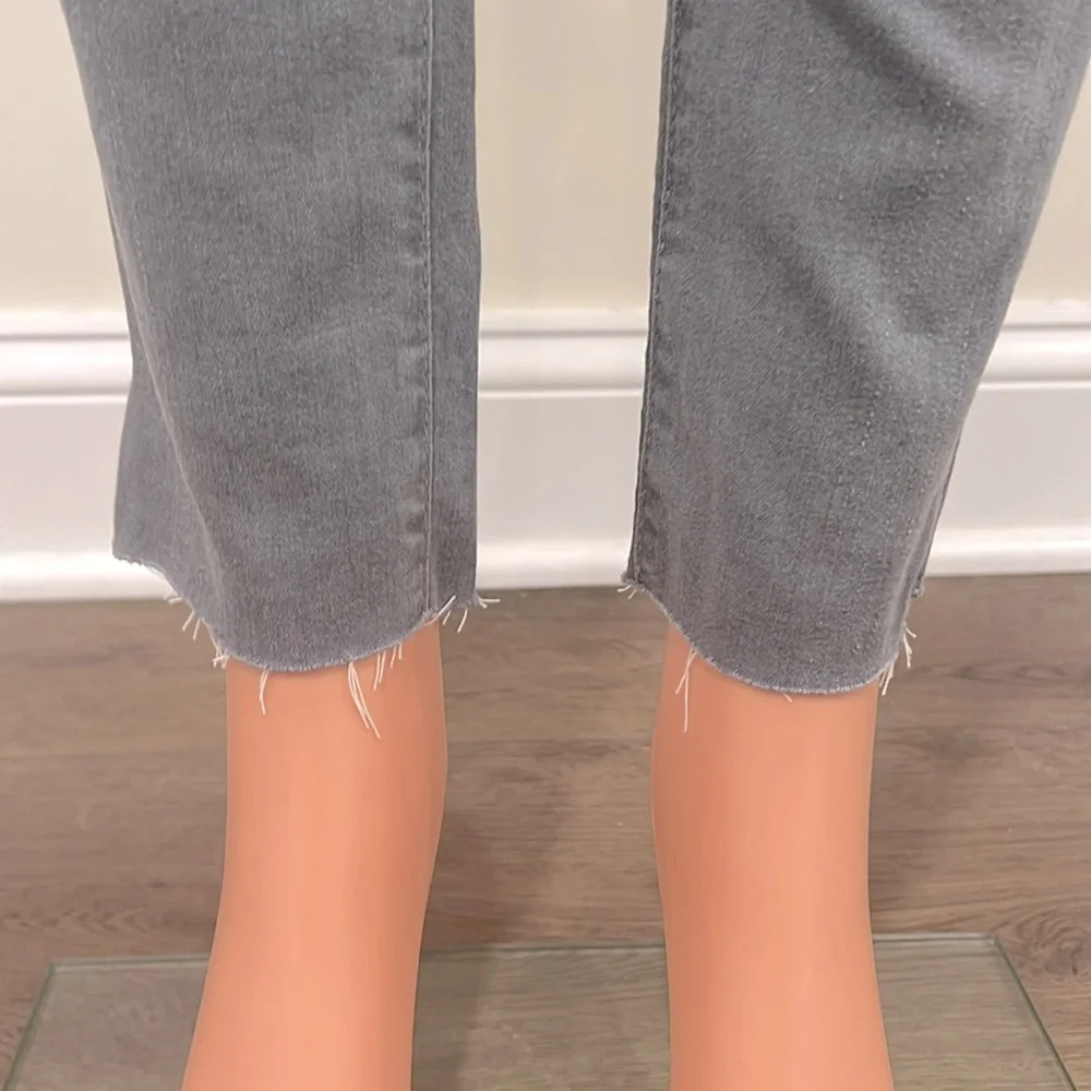 AG Adriano Goldschmied Light Gray The Legging Ankle Super Skinny Jeans Size 28